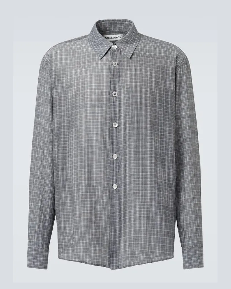 Our Legacy Camicia Beyond in cotone e seta Verde