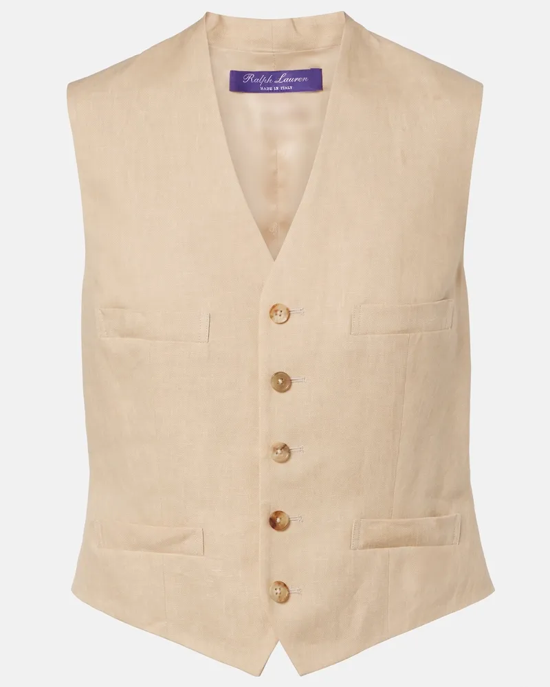 Ralph Lauren Gilet Jaiden in lino Beige