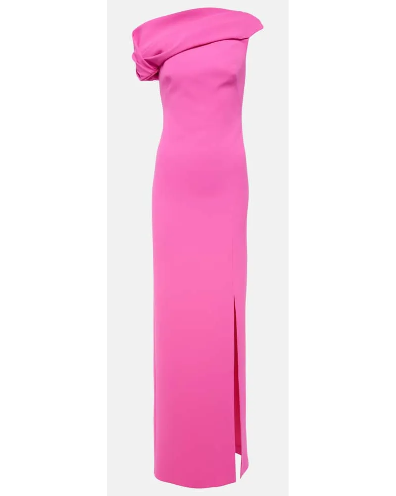 Safiyaa Abito lungo Dara in crÃªpe Rosa