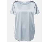 Max Mara Leisure - T-shirt Cortona in misto seta Grigio