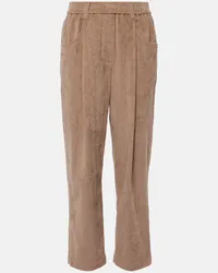 Brunello Cucinelli Pantaloni regular Marrone