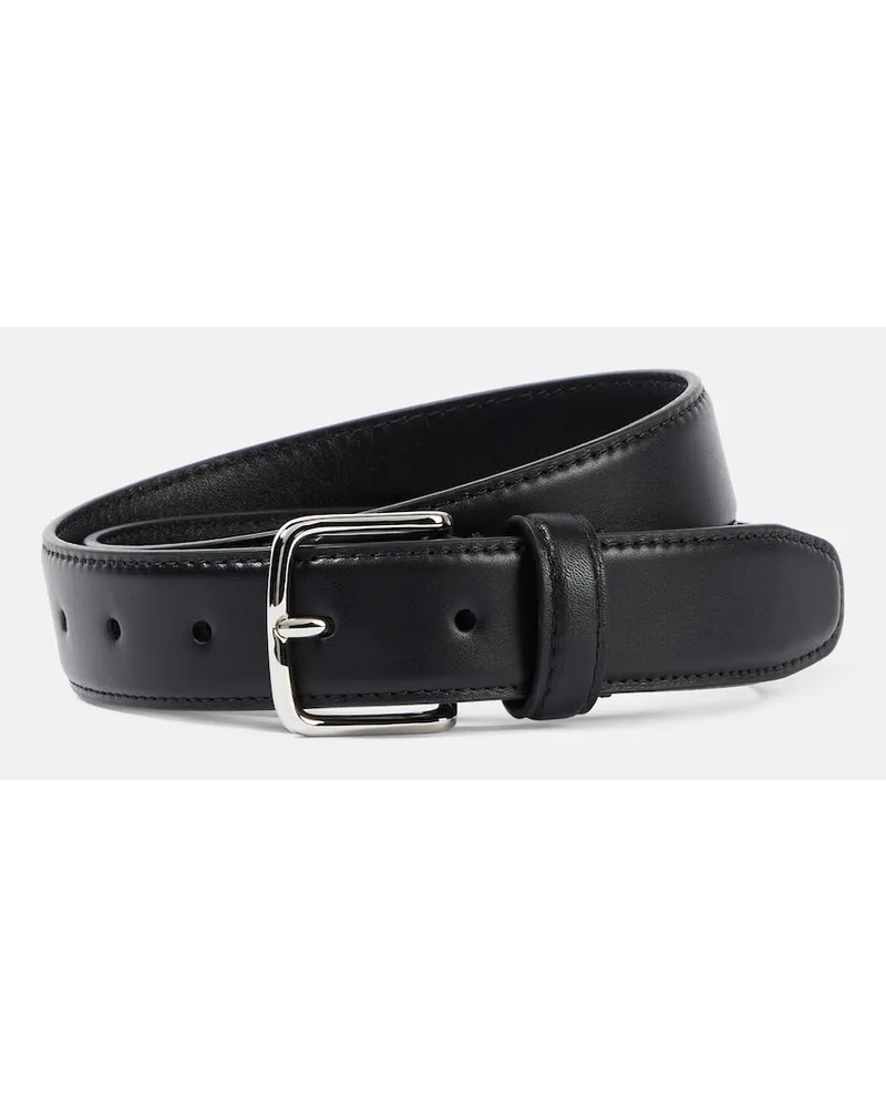 The Row Cintura in pelle Nero