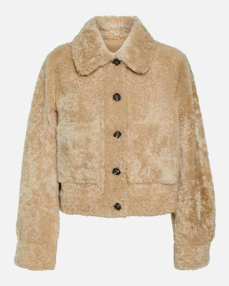 Brunello Cucinelli Giacca in shearling Beige