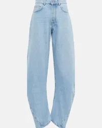 OFF-WHITE Jeans Bleach Twist a vita alta Blu