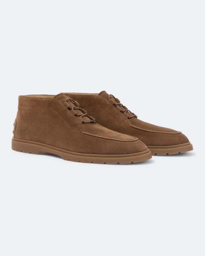 TOD'S Stivaletti desert in suede Marrone