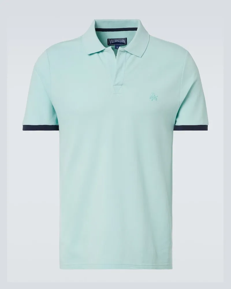 Vilebrequin Polo in piquÃ© di cotone Blu