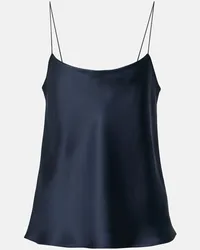 The Row Camisole Biggins in raso di seta Blu