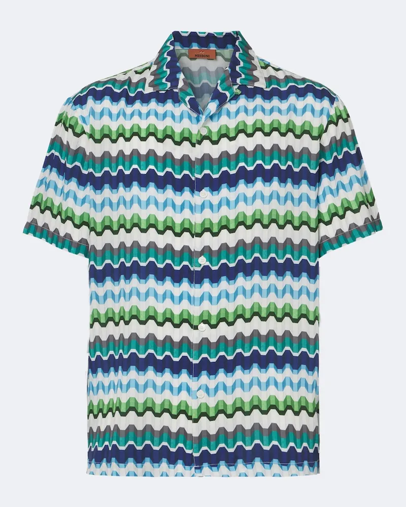 Missoni Camicia bowling con stampa Multicolore