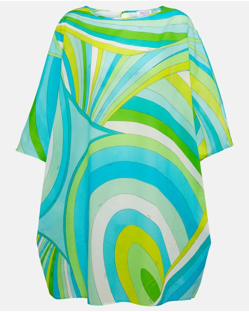 Emilio Pucci Top Iride in cotone con stampa Multicolore