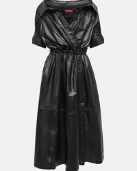 Altuzarra Abito midi Lydia in pelle Nero