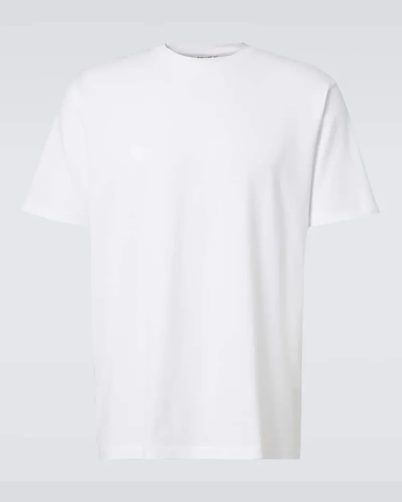 AURALEE T-shirt in jersey di cotone Bianco
