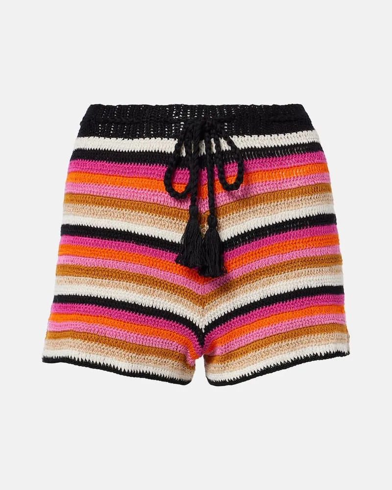 Anna Kosturova Shorts Summer in crochet di cotone Multicolore