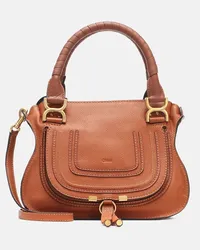 Chloé Chloé Borsa Marcie Small in pelle Marrone