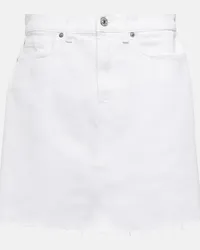 7 for all mankind Minigonna di jeans Mia a vita media Bianco