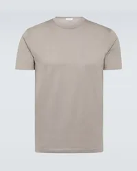 Sunspel T-shirt in jersey di cotone Grigio