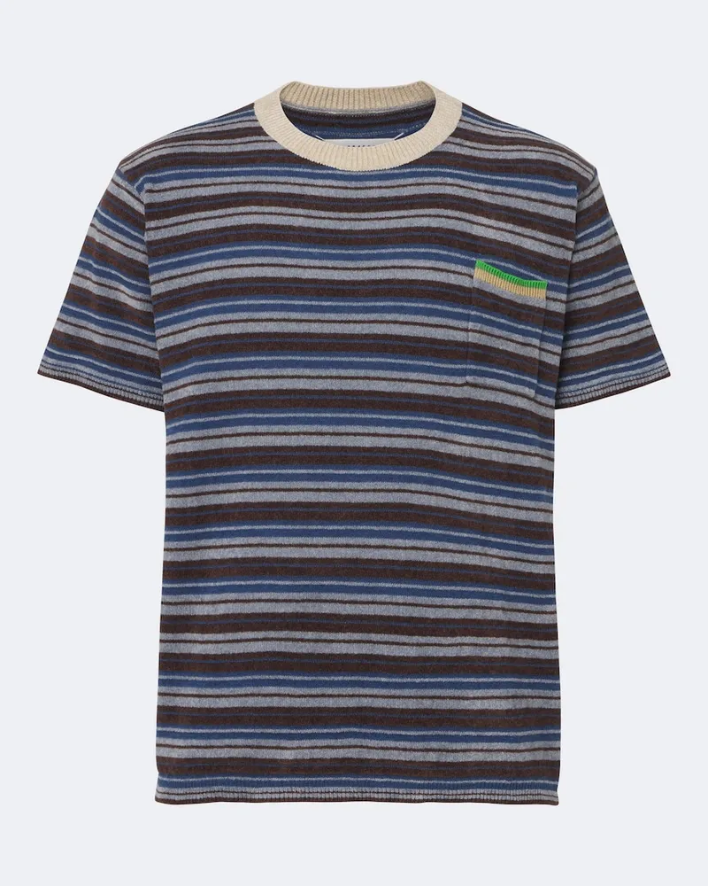 Maison Margiela T-shirt in maglia a righe Multicolore