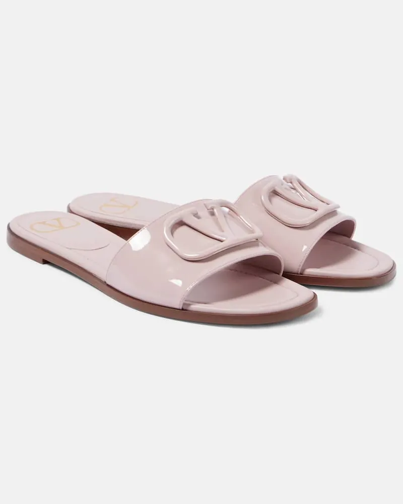 Valentino Garavani Sandali VLogo in vernice Rosa