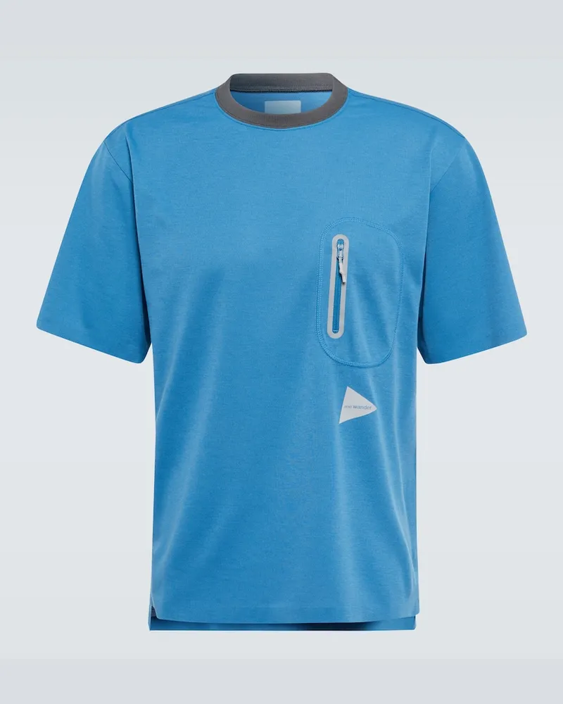 and wander T-shirt Seamless Blu