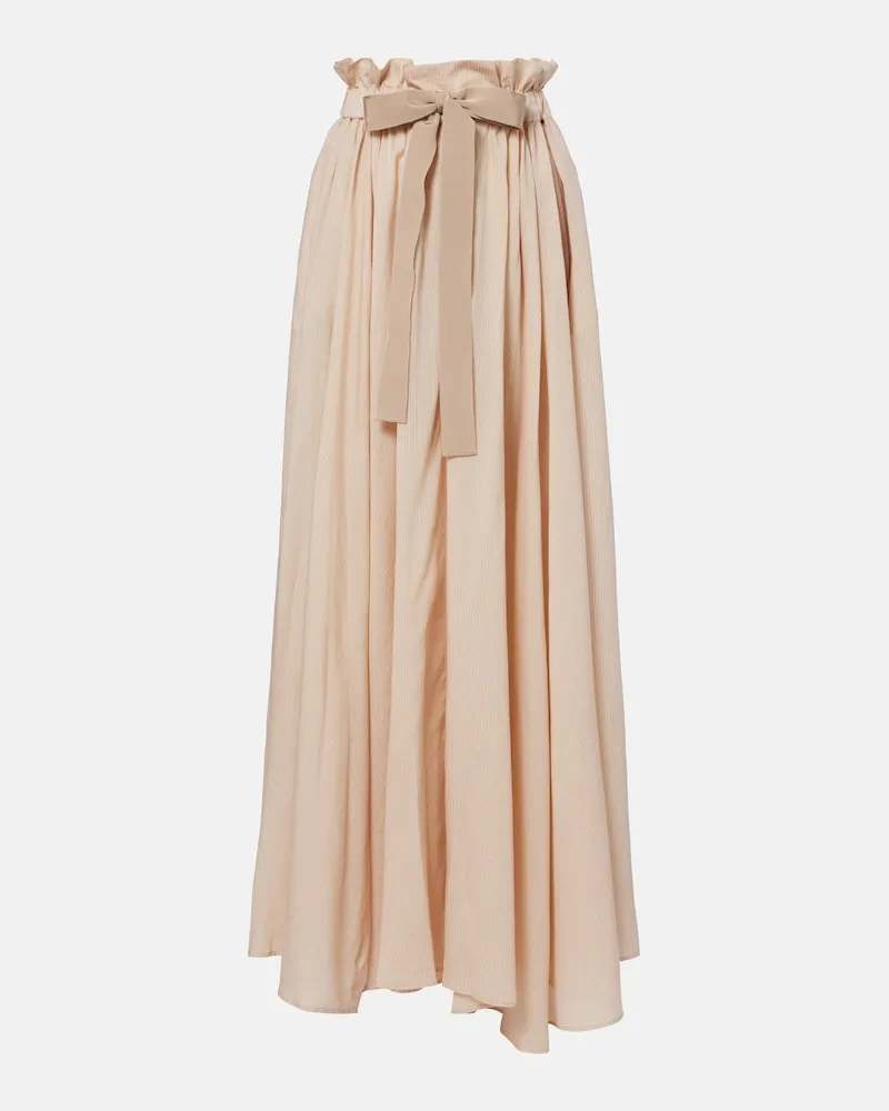 Patou Gonna lunga a righe Beige