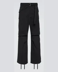 Sacai Pantaloni cargo regular Nero