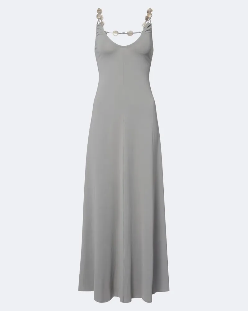 Eres Abito lungo Sculpturale in jersey Grigio