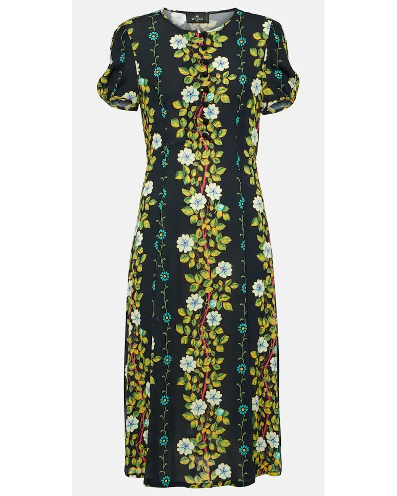 Etro Abito midi con stampa Multicolore