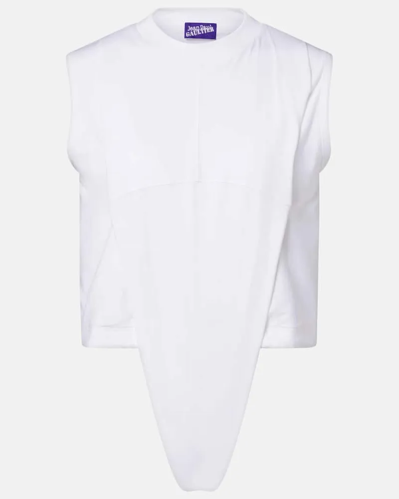 Jean Paul Gaultier Body in cotone Bianco