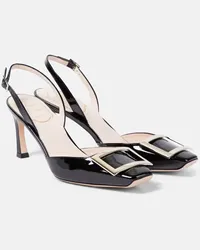 Roger Vivier Pumps slingback Trompette 70 in vernice Nero