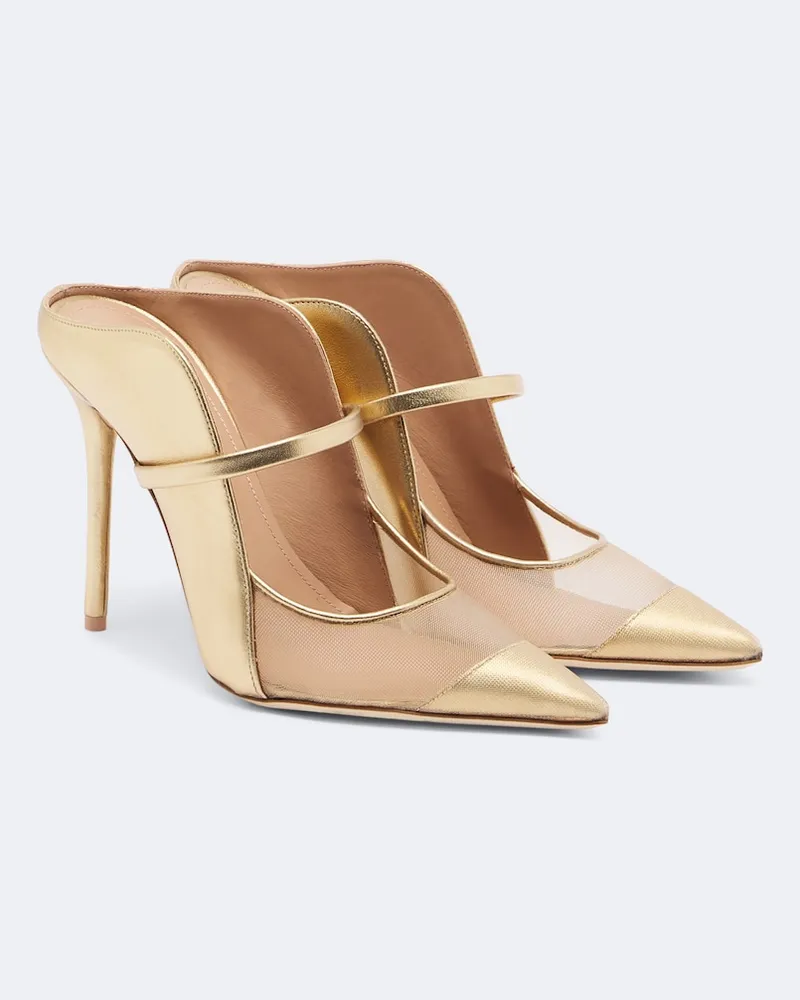 Malone Souliers Mules Maureen in pelle e mesh Oro