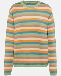 Acne Studios Pullover in cotone a righe Multicolore