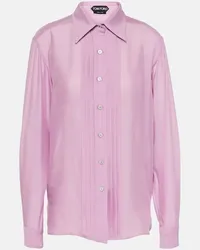 Tom Ford Camicia in seta Rosa