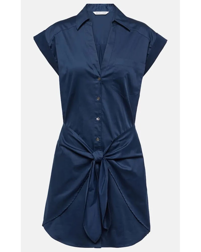 Veronica Beard Abito chemisier Aimee in misto cotone Blu