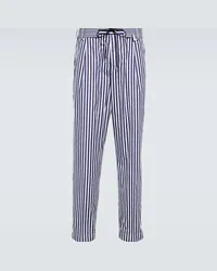 Sacai Pantaloni Thomas Mason in cotone Blu