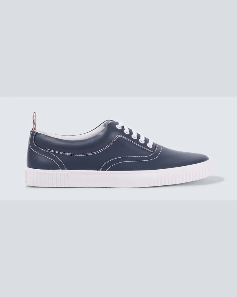 Thom Browne Sneakers Heritage in pelle Blu