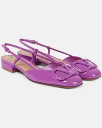 Valentino Garavani Ballerine slingback VLogo Signature in vernice Viola