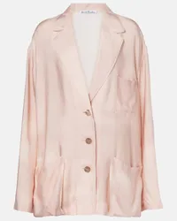 Acne Studios Giacca oversize in twill Rosa