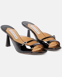 Aquazzura Mules Soul Sister 75 in vernice Nero