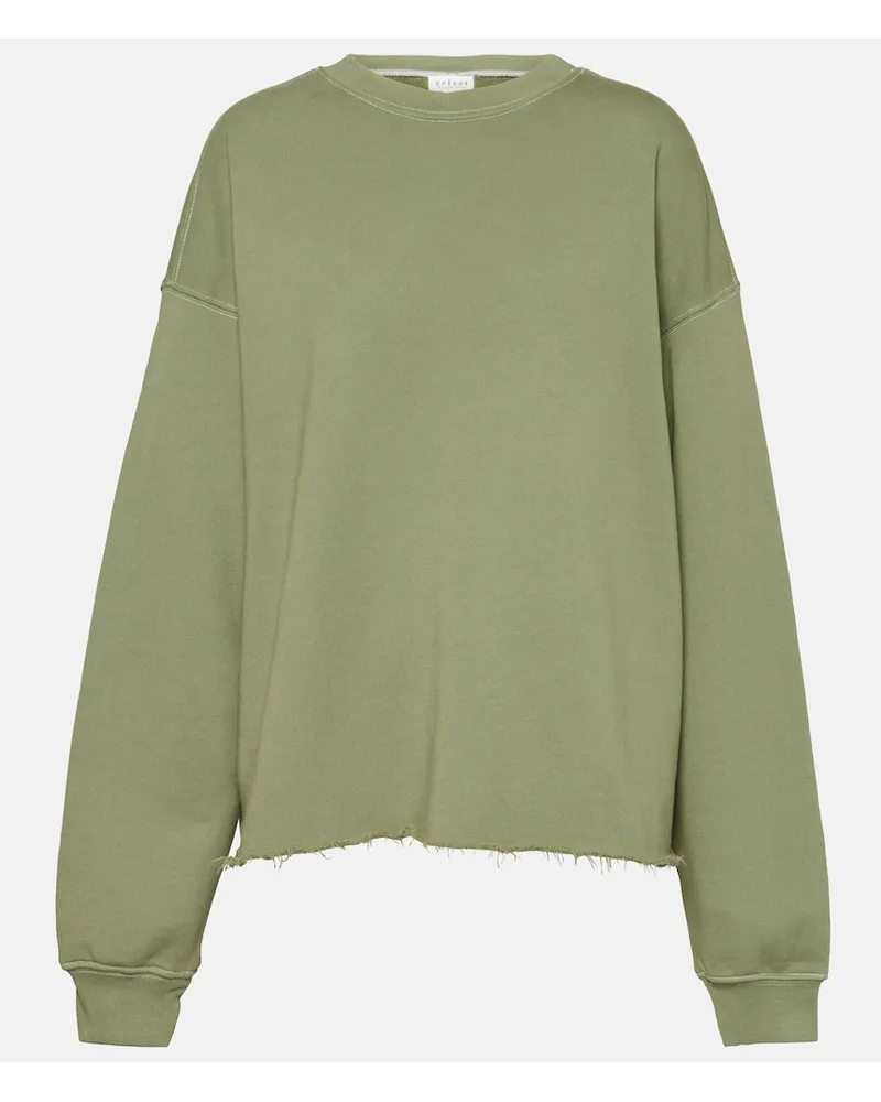 Velvet Felpa Dax in cotone Verde