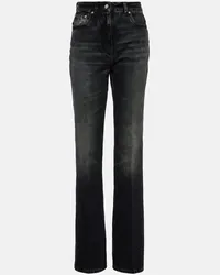 Ferragamo Jeans regular a vita alta Nero