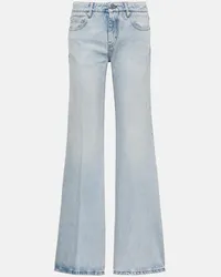 AMI Paris Jeans flared con spacco Blu