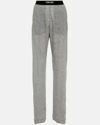 Tom Ford Pantaloni pigiama in cashmere Grigio