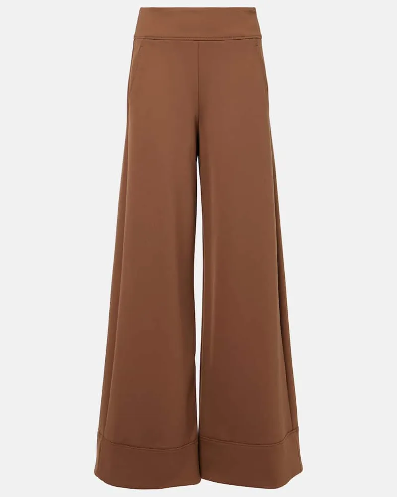 Max Mara Pantaloni a gamba larga Fagiani Marrone