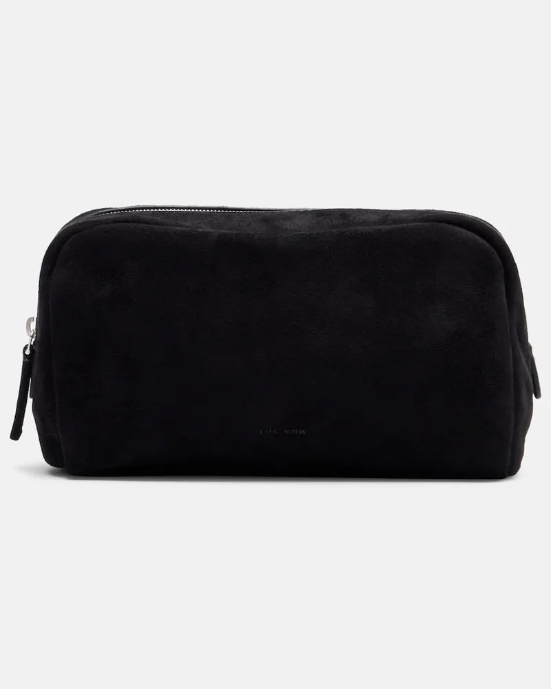 The Row Bustina Astra Small in suede Nero