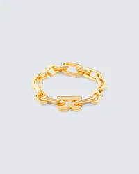 Balenciaga Bracciale a catena B Oro