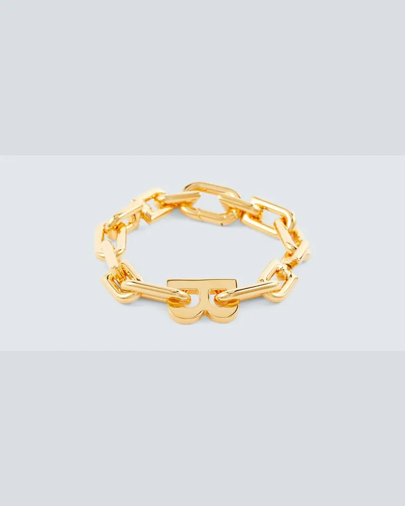 Balenciaga Bracciale a catena B Oro
