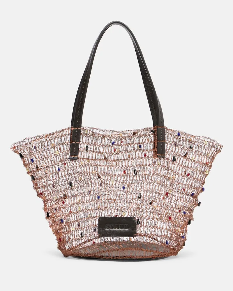 STAUD Borsa Jewel con cristalli Multicolore
