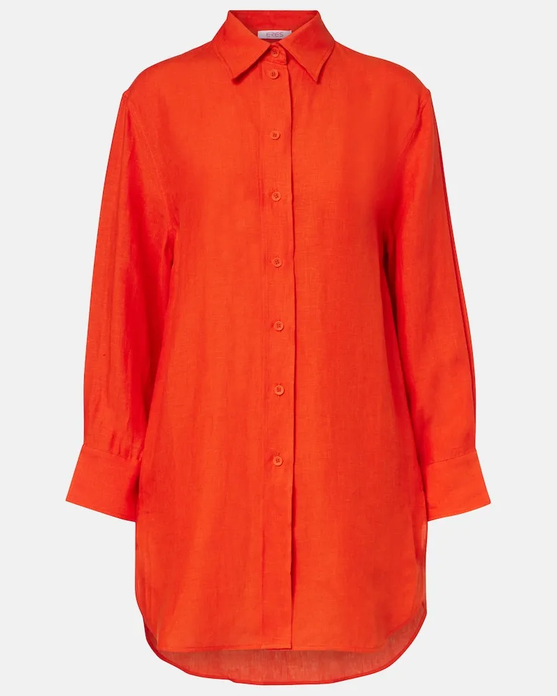 Eres Camicia Mignonnette in lino oversize Arancione