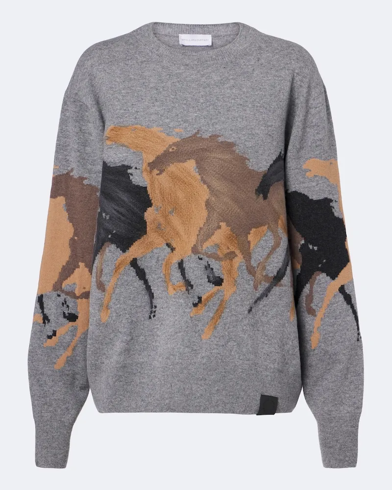 Stella McCartney Pullover in lana vergine Grigio