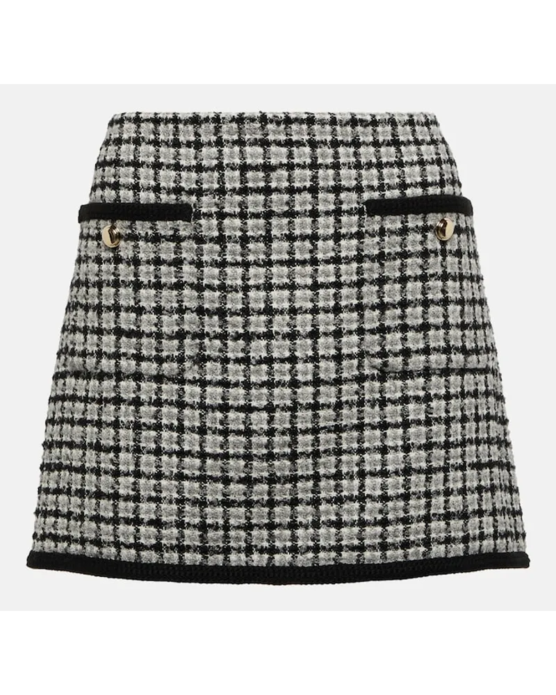 Miu Miu Minigonna in bouclÃ© a quadri Multicolore