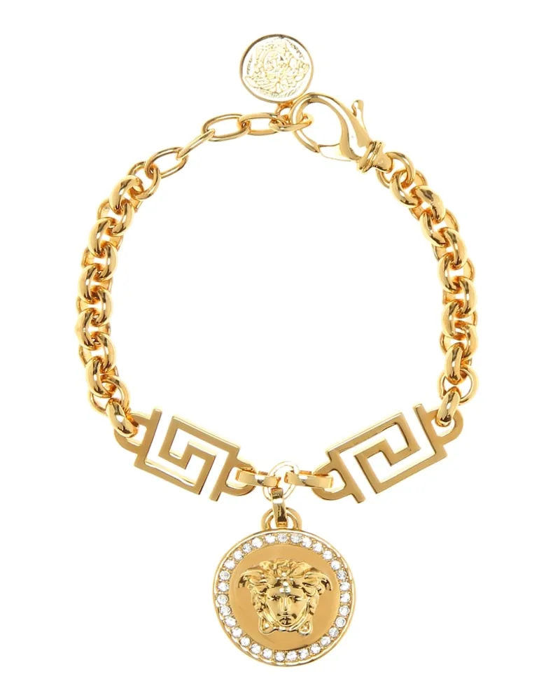 Versace Bracciale Medusa con cristalli Oro